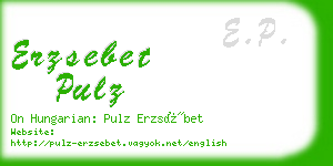 erzsebet pulz business card